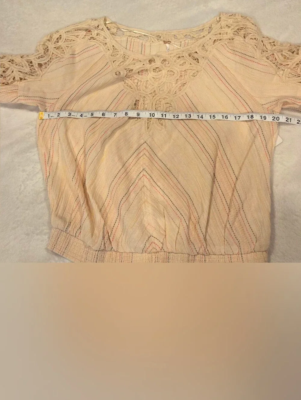 Free People cream peasant